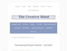 Tablet Screenshot of developingmultipletalents.com